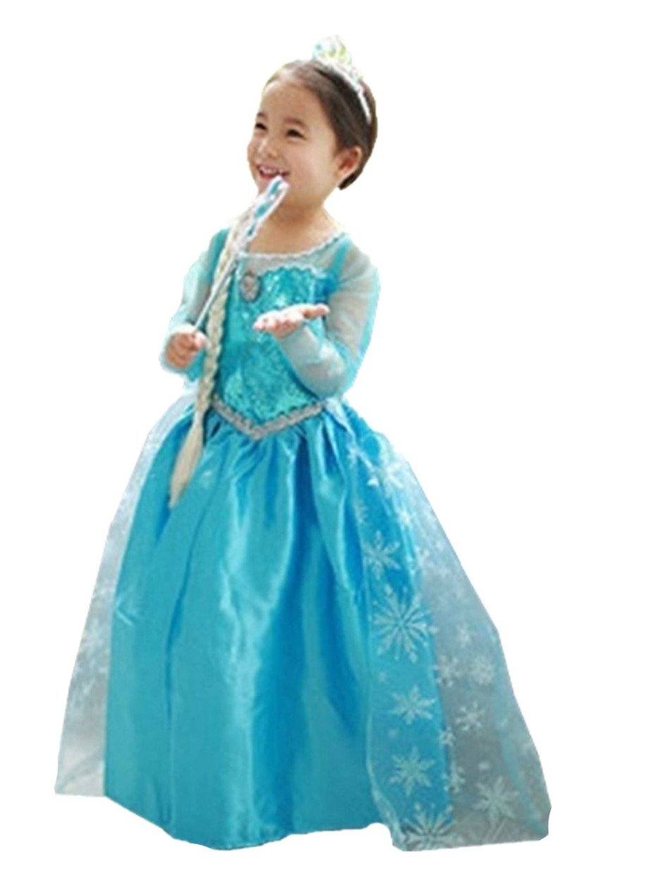 ELSA & ANNA® Ragazze Principessa abiti partito Vestito Costume IT-Dress-SEP... - Ilgrandebazar