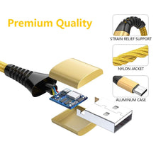 Carica l'immagine nel visualizzatore di Gallery, Yosou Cavo Micro USB [3-Pack 2M] Android Ricarica Rapida USB... - Ilgrandebazar