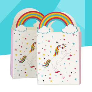 TOYMYTOY 24Pezzi Sacchetti regalo in carta unicorno compleanno per 1, bianco - Ilgrandebazar