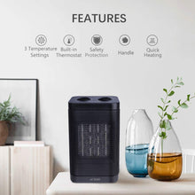 Carica l&#39;immagine nel visualizzatore di Gallery, ACTOPP Termoventilatore Elettrico, 1500W Stufa Elettrica Basso Consumo 2... - Ilgrandebazar