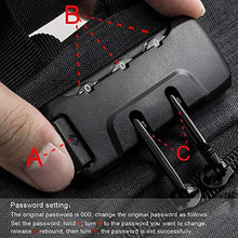 Carica l&#39;immagine nel visualizzatore di Gallery, WAWJ Unisex Multiuso Antifurto Zaino con Porta USB, per PC Nero