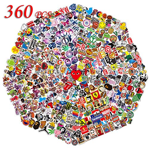 Q-Window Kit Adesivi (360 Pezzi) Vinyl Kawaii Decal Stickers per Laptop,...