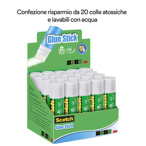 Scotch Colla Stick per la Scuola Elementare, Media, Asilo 20pz x 21 g - Ilgrandebazar