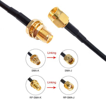 Carica l&#39;immagine nel visualizzatore di Gallery, RUNCCI-YUN  RG174 Prolunga Antenna|Cavo di 10M sma cavo+ connettori antenna