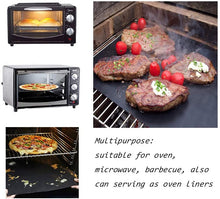 Carica l'immagine nel visualizzatore di Gallery, GQC Tappetini da Barbecue Set di 6 Mat Cottura BBQ in Teflon Approvati da FDA Antiaderenti Riutilizzabili Resistenti a Temperatura Alta Adatti per Griglia a Gas Carbone Forno e Griglia Elettrica.