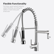 Carica l&#39;immagine nel visualizzatore di Gallery, Auralum Miscelatore Cucina Alto Pressione Rubinetto con Due Uscita Acqua - Ilgrandebazar