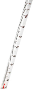 Lantelme 7879 - Termometro analogico per biberon, in vetro, 24 cm Trasparente - Ilgrandebazar