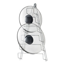 Carica l&#39;immagine nel visualizzatore di Gallery, Metaltex Mango - Porta coperchi a 6 posti, 7 PORTA COPERCHI VERTICALE, Grigio - Ilgrandebazar