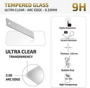NEW'C 2 Pezzi, Vetro Temperato per Samsung Galaxy A50 (SM-A505F), Pellicola Prottetiva Anti Graffio, Anti-Impronte, Senza Bolle, Durezza 9H, 0,33mm Ultra Trasparente, Ultra Resistente