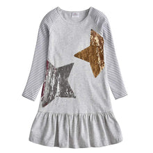 Carica l&#39;immagine nel visualizzatore di Gallery, VIKITA Vestito Ricamo Floreale Manica Lunga Casuale Cotone Bambina L323 5T - Ilgrandebazar