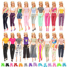 Carica l&#39;immagine nel visualizzatore di Gallery, Miunana 20 Articoli Fatti A 5 Abiti + 5 Pantaloni + 10 Pcs Scarpe Per Barbie - Ilgrandebazar