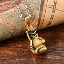 Carica l&#39;immagine nel visualizzatore di Gallery, Cupimatch punk rock in acciaio inox Pendente Ciondolo Collana Boxe Guanti a... - Ilgrandebazar