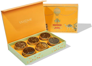 VAHDAM Migliori assortimenti di tè | 15 diverse bustine di tè assortimenti di campionari confezione regalo Variety Pack | Meglio di tè nero, tè verde, tè Oolong, tè alle erbe e tè Chai | regalo natale