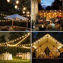 Carica l'immagine nel visualizzatore di Gallery, litogo Catena Luminosa Esterno, 35.5M Luci da Esterno Giardino, 50+2 G40 LED Plastica Lampadine 2700K, Impermeabile Luci da Giardino Stringa Lampadina per Esterni Decorative Festa Matrimonio Gazebo