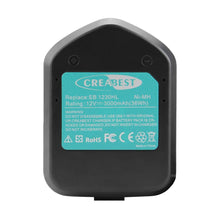 Carica l&#39;immagine nel visualizzatore di Gallery, Creabest 12V 3000mAh Ni-MH Batteria Sostitutiva per HITACHI EB 1212S EB... - Ilgrandebazar