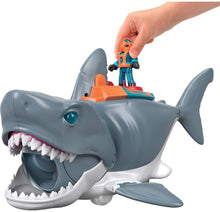 Carica l'immagine nel visualizzatore di Gallery, Imaginext Squalo Mega Morso con Personaggio Subacqueo, Gabbia e Accessori, Giocattolo per Bambini 3+Anni, GKG77