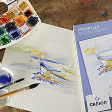 Carica l&#39;immagine nel visualizzatore di Gallery, Canson 200005790 - Blocco carta Acuarela, A3, 300 g/m², 10 fogli, Bianco 1x A3 - Ilgrandebazar