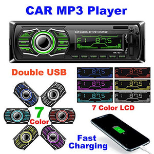 TOYOUSONIC Autoradio 1 DIN Bluetooth Car Stereo Lettore MP3 Chiamate in...