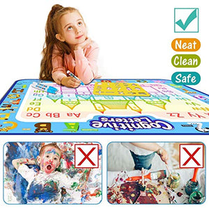 Jasonwell Acqua Doodle Tappeto Colorabile Magico Bambini 100*80cm Acqua... - Ilgrandebazar