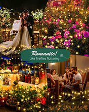 Carica l'immagine nel visualizzatore di Gallery, Cnkeeo Luci Solari Esterno, 4 Pezzi 8 LED Luci Solari da Giardino Esterno, 8 Modalità di Illuminazione, IP65 Impermeabili, Luce Esterno per la Decorazione del Percorso del Cortile, Bianco Caldo