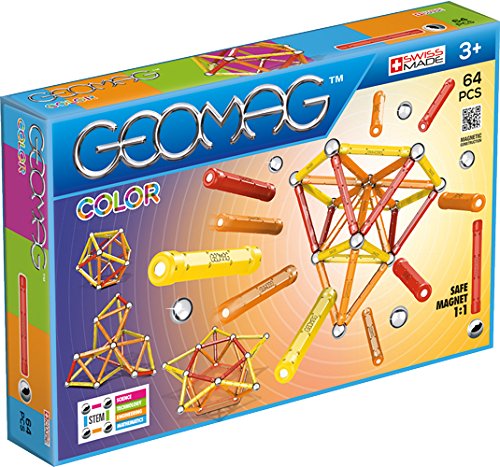 Geomag- Color Gioco di Costruzione con Sfere e 64 Pezzi, Multicolore