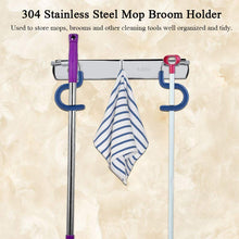 Carica l&#39;immagine nel visualizzatore di Gallery, iwobi Portascope da Muro,Scopa Ganci Parete/Ganci Muro in Acciaio... - Ilgrandebazar