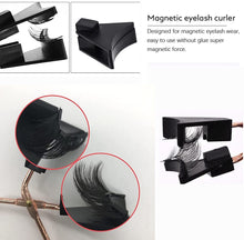 Carica l'immagine nel visualizzatore di Gallery, Ciglia finte Ciglia magnetiche 3D Occhio pieno Ciglia finte magnetiche Ciglia riutilizzabili per un aspetto naturale + Clip per ciglia 16PCS
