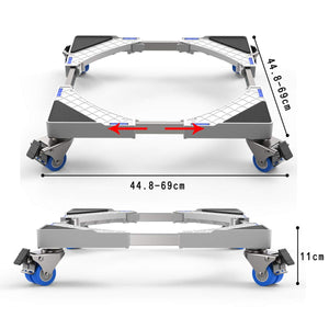 Dewel Base mobile regolabile 44,8 ~ 69 cm per lavatrice multifunzione con 4... - Ilgrandebazar