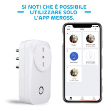 Carica l&#39;immagine nel visualizzatore di Gallery, meross Presa Intelligente Wifi Italiana Smart Plug Spina Energy Mss310r - Ilgrandebazar