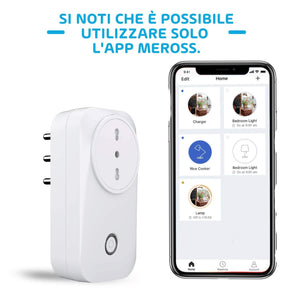 meross Presa Intelligente Wifi Italiana Smart Plug Spina Energy Mss310r - Ilgrandebazar