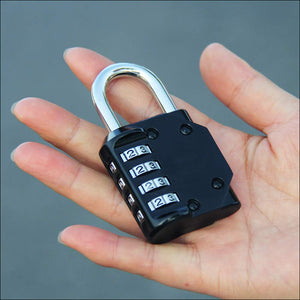 Lucchetto a Combinazione (3 pezzi),Joyguard a a 4 Nero - Ilgrandebazar
