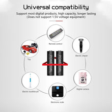 Carica l&#39;immagine nel visualizzatore di Gallery, Batterie AA Stilo POWEROWL 2800mAh ad Alta 12 Pile, Ricaricabili - Ilgrandebazar