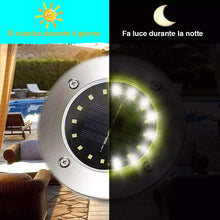 Carica l&#39;immagine nel visualizzatore di Gallery, [GARANZIA A VITA] 4 Pezzi, Luce Solare da Giardino 16 LED Fredda