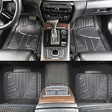 Carica l&#39;immagine nel visualizzatore di Gallery, AmazonBasics - Set da 4 tappetini in gomma per auto, SUV, camion, Nero