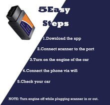 Carica l&#39;immagine nel visualizzatore di Gallery, OUNDEAL OBD2 WiFi Auto Code Lettore, Diagnosi Scansione Strumento con 3000... - Ilgrandebazar
