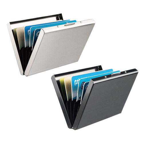 RFID Blocking Porta Carte di Credito, Leenou 2 Pezzi Portafoglio Carte... - Ilgrandebazar