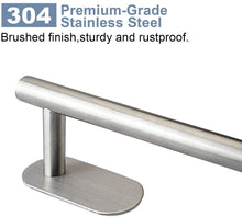 Carica l'immagine nel visualizzatore di Gallery, Portasciugamani Da Parete ZB ZealBoom Autoadesivo Porta Salviette da Bagno con 2PCS Gancio Adesivo di Acciaio Inox Porta Asciugamano per Bagno Cucina Camera da Letto Accessori Bagno Towel Holder