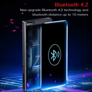 Lettore MP3 da 16 GB con Bluetooth 4.2, SUPEREYE Audio 1.8 pollici, Black - Ilgrandebazar
