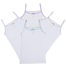 Carica l&#39;immagine nel visualizzatore di Gallery, Buyless Fashion Maglietta Intima Morbida da Ragazza 100% Cotone Bianca...