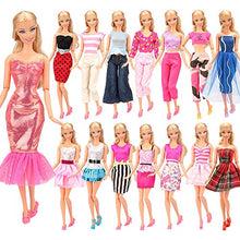 Carica l&#39;immagine nel visualizzatore di Gallery, Miunana 15 Pezzi = 5 PCS Fatti A Mano Principessa 5 Abiti + 10 Pcs Scarpe - Ilgrandebazar