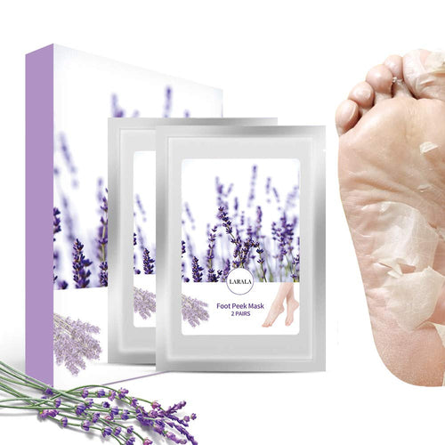 Maschera Piedi, LARALA 2 Paia Calli Piedi Peeling Esfoliante viola - Ilgrandebazar