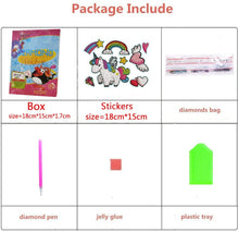 Carica l&#39;immagine nel visualizzatore di Gallery, 400 magic Kit di Adesivi per Pittura Diamante 5D Fai-da-Te per Bambini Kit per Pittura Diamante di Natale Piccolo Facile Dipingi con I Numeri (Animal)