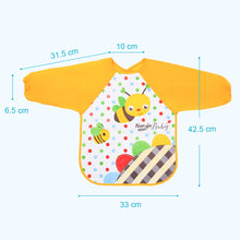 Carica l'immagine nel visualizzatore di Gallery, Vicloon Bavaglini con Maniche, 4 Pezzi Bavaglino a Manica Lunga Grembiule Pappa, Bavaglino Bambini Impermeabile per Dipingere, Giocare e Mangiare 6 Mesi a 3 Anni (Orso, Gufo, Auto, Ape Design)