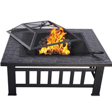 Carica l&#39;immagine nel visualizzatore di Gallery, HENGMEI 3 in 1 Fire Pit 81cm Braciere da giardino o terrazzo Modell A, - Ilgrandebazar