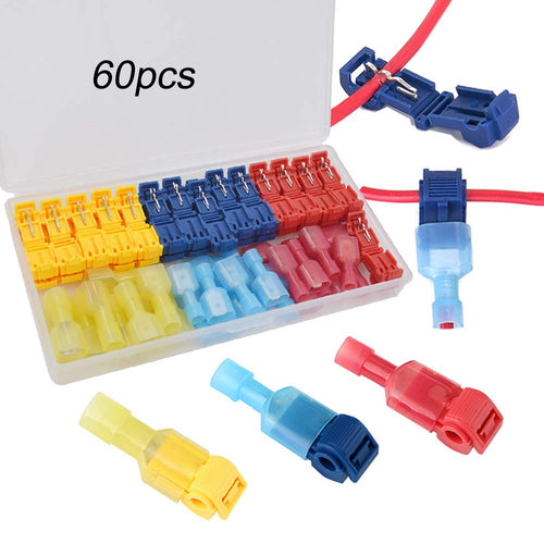FULARR 60Pcs (30 Pairs) Premium T-Tap Filo Connettore Assortimento Kit,... - Ilgrandebazar