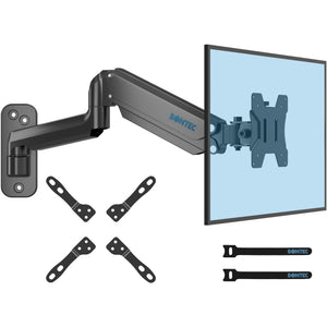 HFTEK - Supporto per monitor ergonomico con molla a gas singola per carichi pesanti fino a 49 pollici, braccio per monitor fino a 20 kg Supporto per schermo Girevole inclinabile e regolabile HFTEK - Supporto per monitor ergonomico con molla a gas singola per carichi pesanti fino a 49 pollici, braccio per monitor fino a 20 kg Supporto per schermo Girevole inclinabile e regolabile