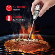 Carica l'immagine nel visualizzatore di Gallery, ThermoPro TP02S Termometro da Cucina Digitale a Lettura Istantanea con 5.35" Sonda Lunga e Display LCD per BBQ Carne Barbecue Vino Latte Olio Dolci Alimenti Griglia Acqua