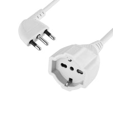 Carica l&#39;immagine nel visualizzatore di Gallery, Electraline 46106 Prolunga 3 mt Spina 16A e Presa polivalente 3 mt, Bianco - Ilgrandebazar