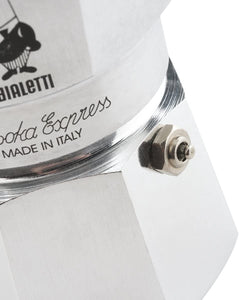 Bialetti Moka Express Caffettiera in Alluminio, Argento, 6 Tazze