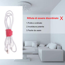 Carica l&#39;immagine nel visualizzatore di Gallery, Faburo 100 pz Fascette fermacavi riutilizzabili e regolabili in per cavi, 5... - Ilgrandebazar